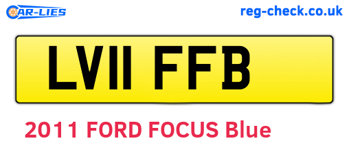 LV11FFB are the vehicle registration plates.
