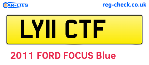 LY11CTF are the vehicle registration plates.