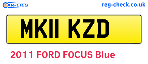 MK11KZD are the vehicle registration plates.