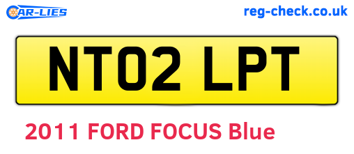 NT02LPT are the vehicle registration plates.