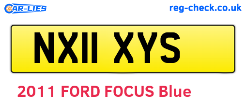 NX11XYS are the vehicle registration plates.
