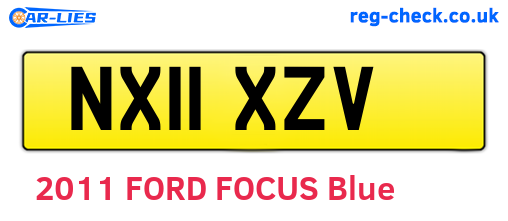 NX11XZV are the vehicle registration plates.