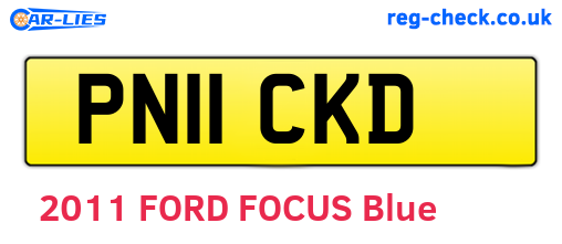 PN11CKD are the vehicle registration plates.