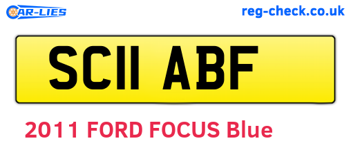 SC11ABF are the vehicle registration plates.