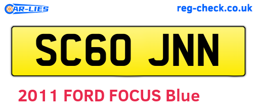 SC60JNN are the vehicle registration plates.