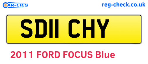 SD11CHY are the vehicle registration plates.
