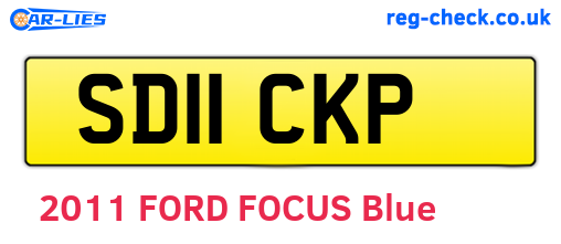 SD11CKP are the vehicle registration plates.