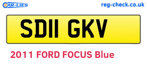 SD11GKV are the vehicle registration plates.