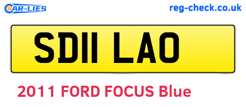 SD11LAO are the vehicle registration plates.