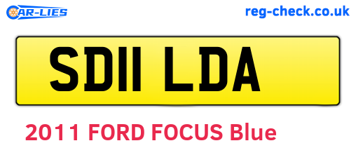 SD11LDA are the vehicle registration plates.