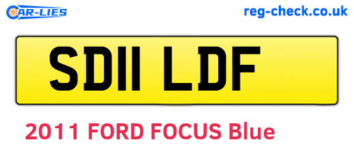 SD11LDF are the vehicle registration plates.
