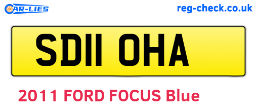 SD11OHA are the vehicle registration plates.