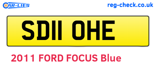 SD11OHE are the vehicle registration plates.