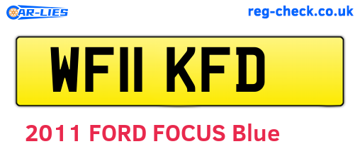 WF11KFD are the vehicle registration plates.