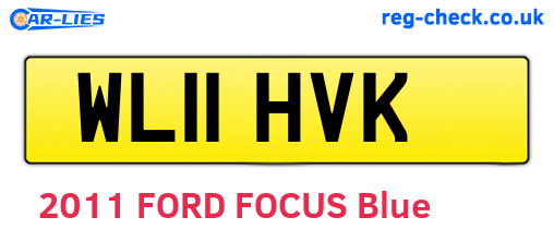 WL11HVK are the vehicle registration plates.
