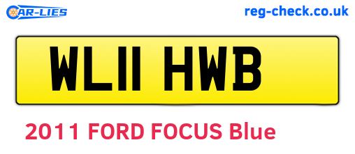 WL11HWB are the vehicle registration plates.