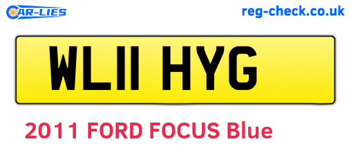 WL11HYG are the vehicle registration plates.