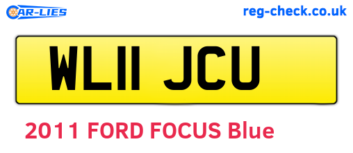 WL11JCU are the vehicle registration plates.