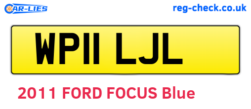 WP11LJL are the vehicle registration plates.