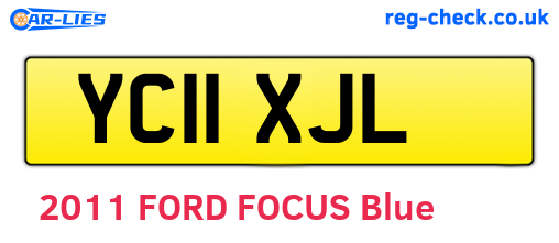 YC11XJL are the vehicle registration plates.