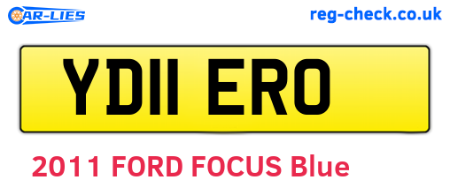 YD11ERO are the vehicle registration plates.