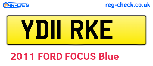YD11RKE are the vehicle registration plates.