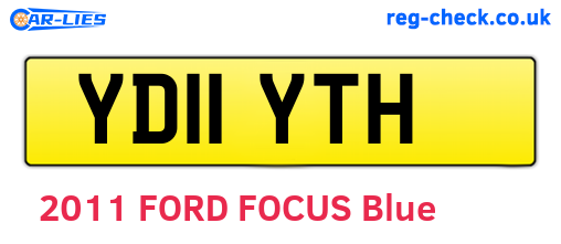 YD11YTH are the vehicle registration plates.