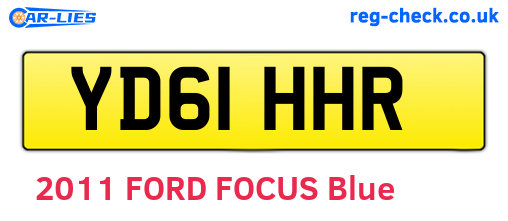 YD61HHR are the vehicle registration plates.