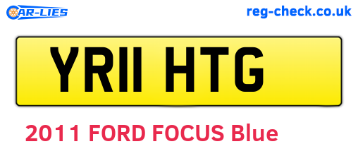 YR11HTG are the vehicle registration plates.