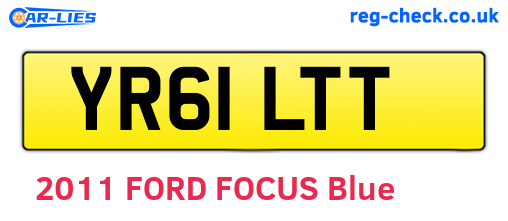 YR61LTT are the vehicle registration plates.