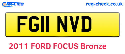 FG11NVD are the vehicle registration plates.