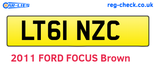 LT61NZC are the vehicle registration plates.