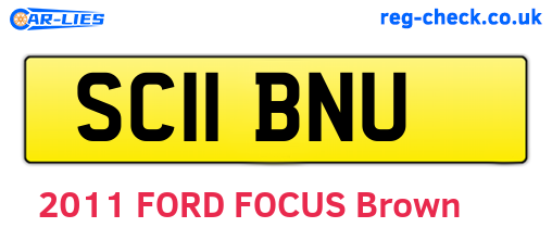 SC11BNU are the vehicle registration plates.