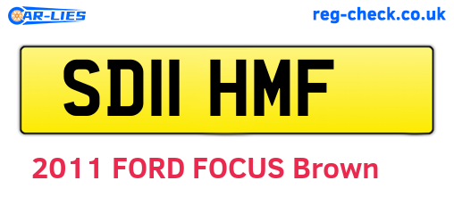 SD11HMF are the vehicle registration plates.