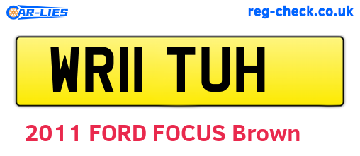 WR11TUH are the vehicle registration plates.