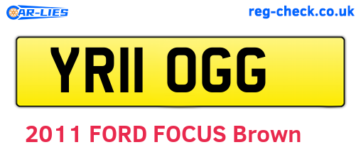 YR11OGG are the vehicle registration plates.