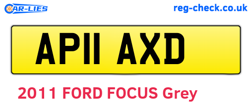 AP11AXD are the vehicle registration plates.