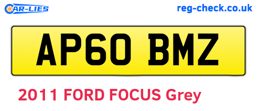 AP60BMZ are the vehicle registration plates.