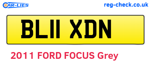BL11XDN are the vehicle registration plates.