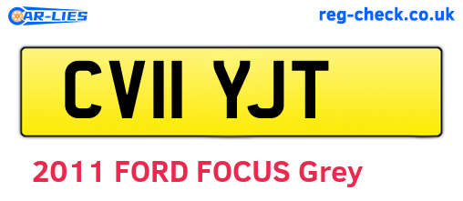 CV11YJT are the vehicle registration plates.