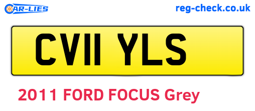 CV11YLS are the vehicle registration plates.