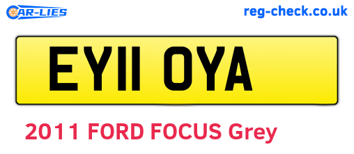 EY11OYA are the vehicle registration plates.