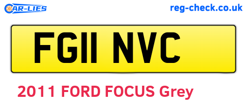 FG11NVC are the vehicle registration plates.