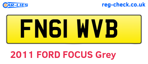 FN61WVB are the vehicle registration plates.