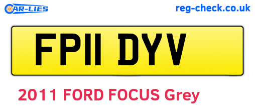 FP11DYV are the vehicle registration plates.