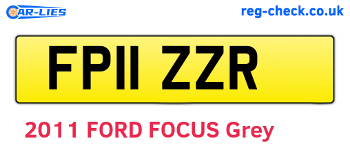 FP11ZZR are the vehicle registration plates.
