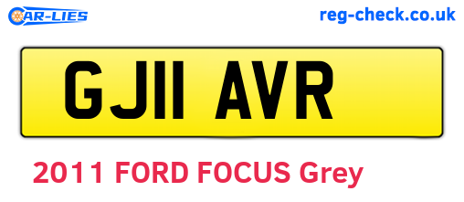 GJ11AVR are the vehicle registration plates.