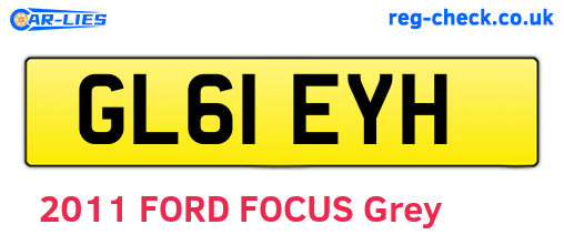 GL61EYH are the vehicle registration plates.