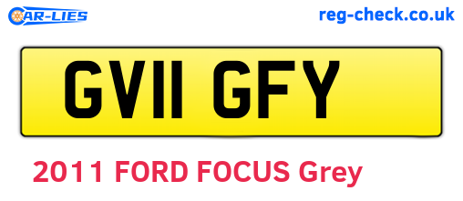 GV11GFY are the vehicle registration plates.