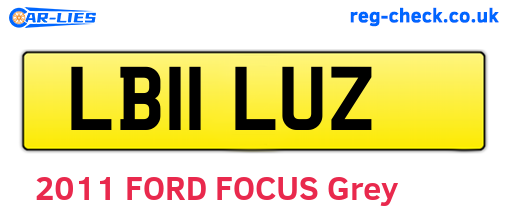 LB11LUZ are the vehicle registration plates.